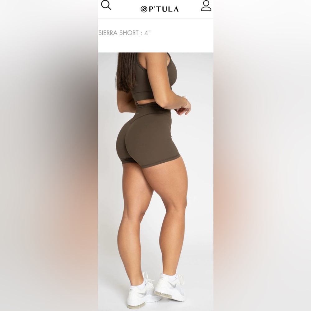 P’tula sierra short 4” Medium brown
